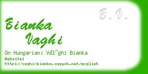 bianka vaghi business card